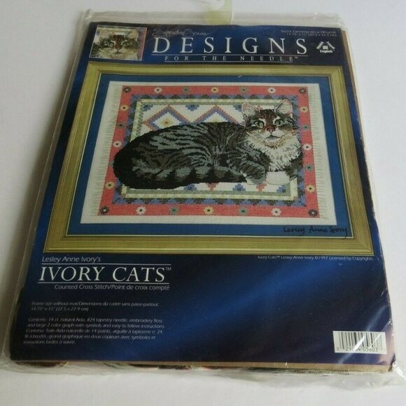 Counted Cross Stitch Kit by Ivory Cats Gemma - Picture 1 of 7